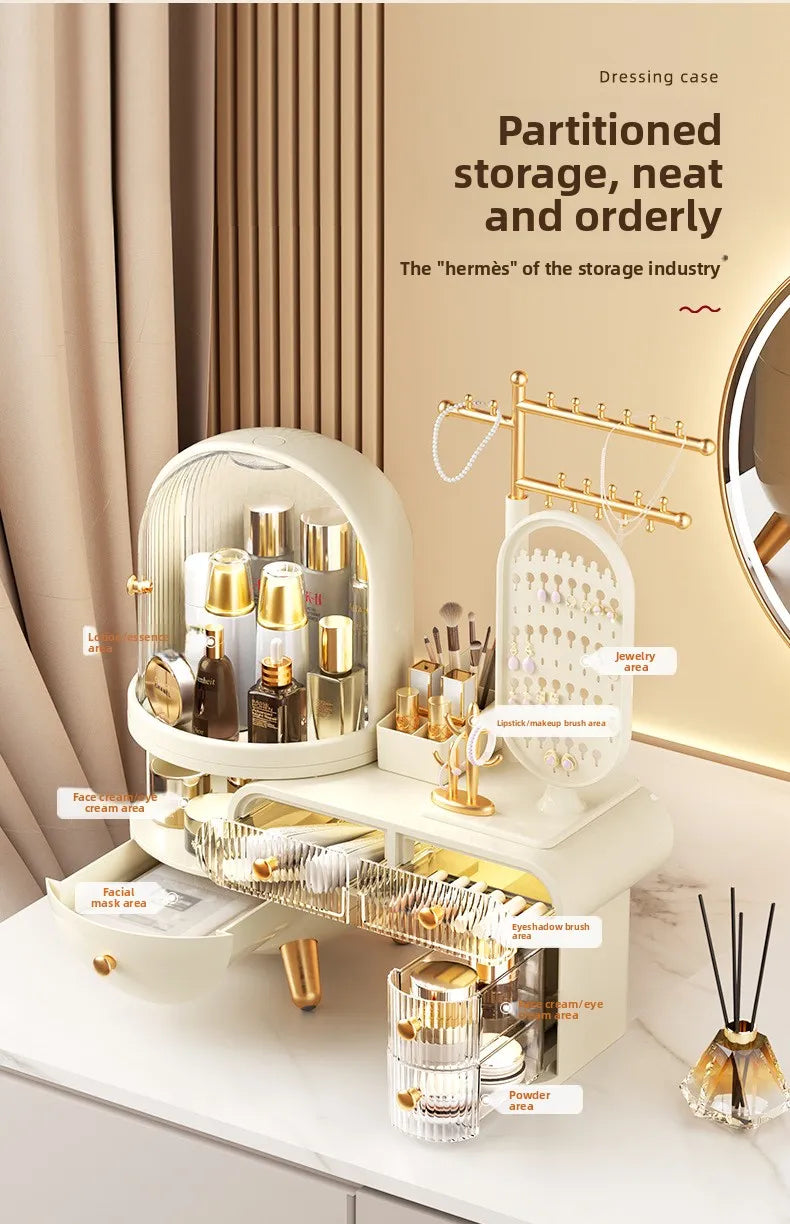 Beyond Oriva™ Cosmetic Storage Box – Desktop Organizer for Makeup & Skincare