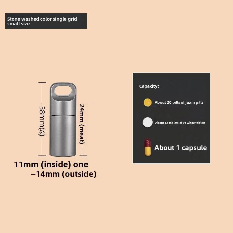 Beyond Oriva™ Stainless Steel Portable Pill Organizer Container