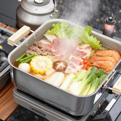 Portable Folding Dual-Burner Stove