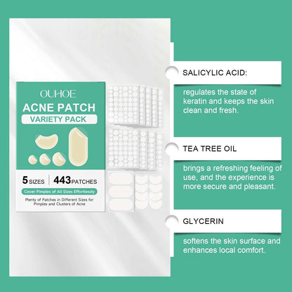 Beyond Oriva™ Acne Concealer Paste – 443 Hydrocolloid Patches for Blemishes
