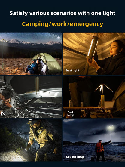 Retractable Folding Camping Light with Tripod