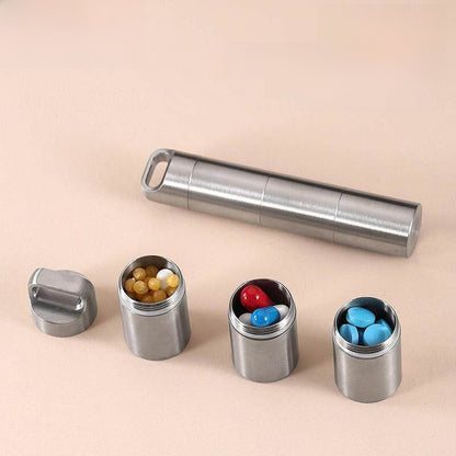 Beyond Oriva™ Stainless Steel Portable Pill Organizer Container