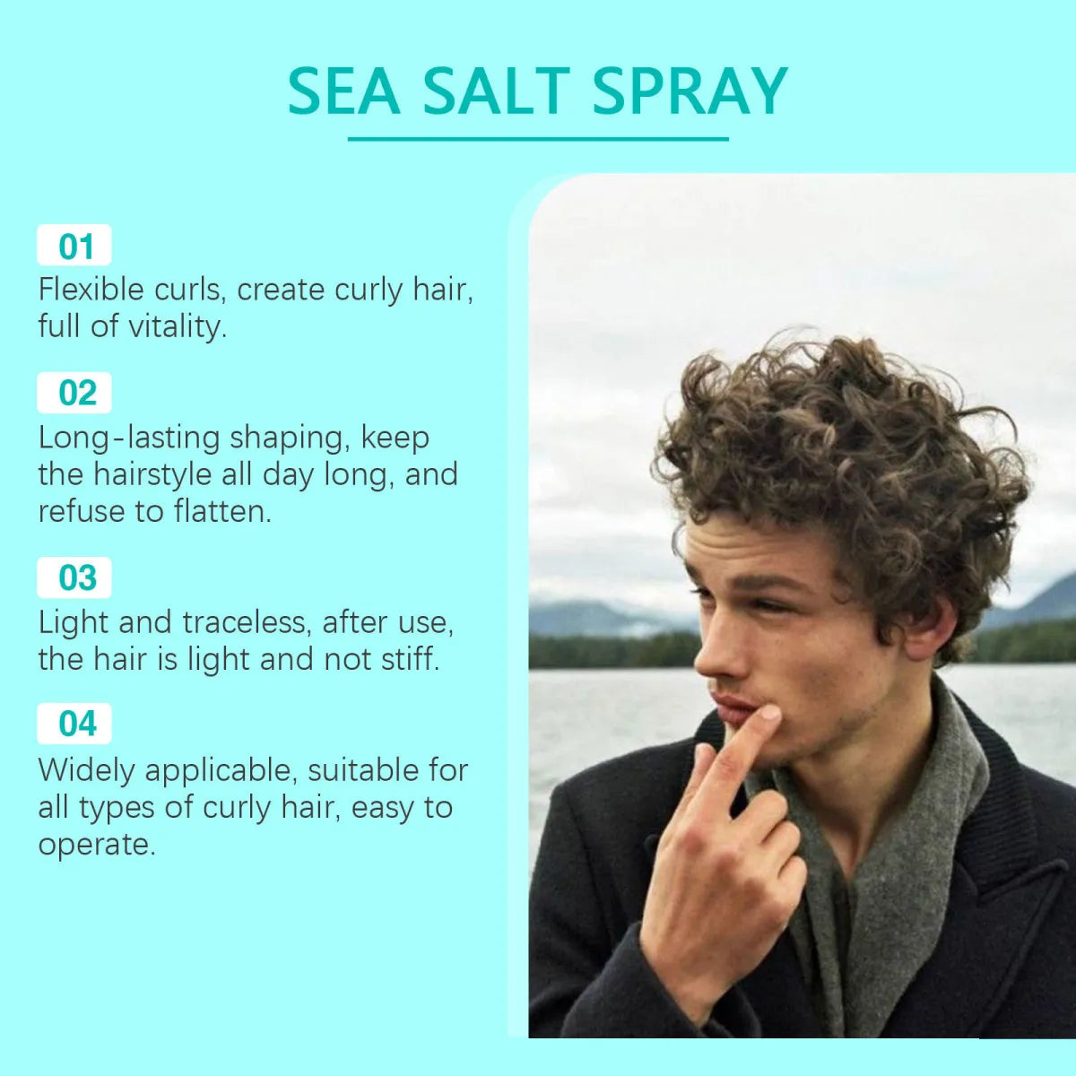 Beyond Oriva™ EAST MOON Sea Salt Curl Defining Spray