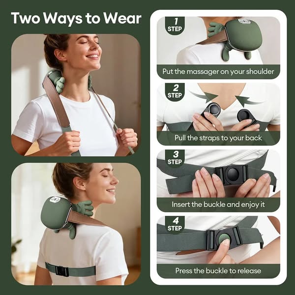 Beyond Oriva™ Portable Neck & Shoulder Massager with Heat Therapy