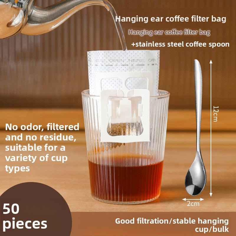 Hanging Ear Coffee Filter Bags – Portable Drip Coffee Filters