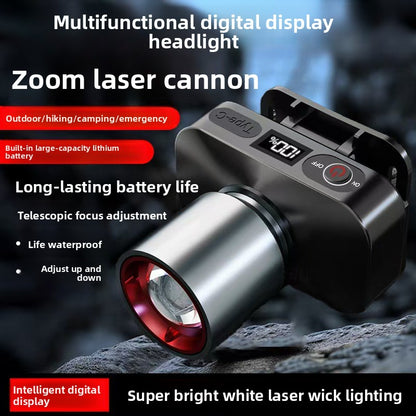 Adjustable Focus LED Headlamp with Digital Display