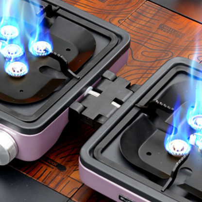 Portable Folding Dual-Burner Stove