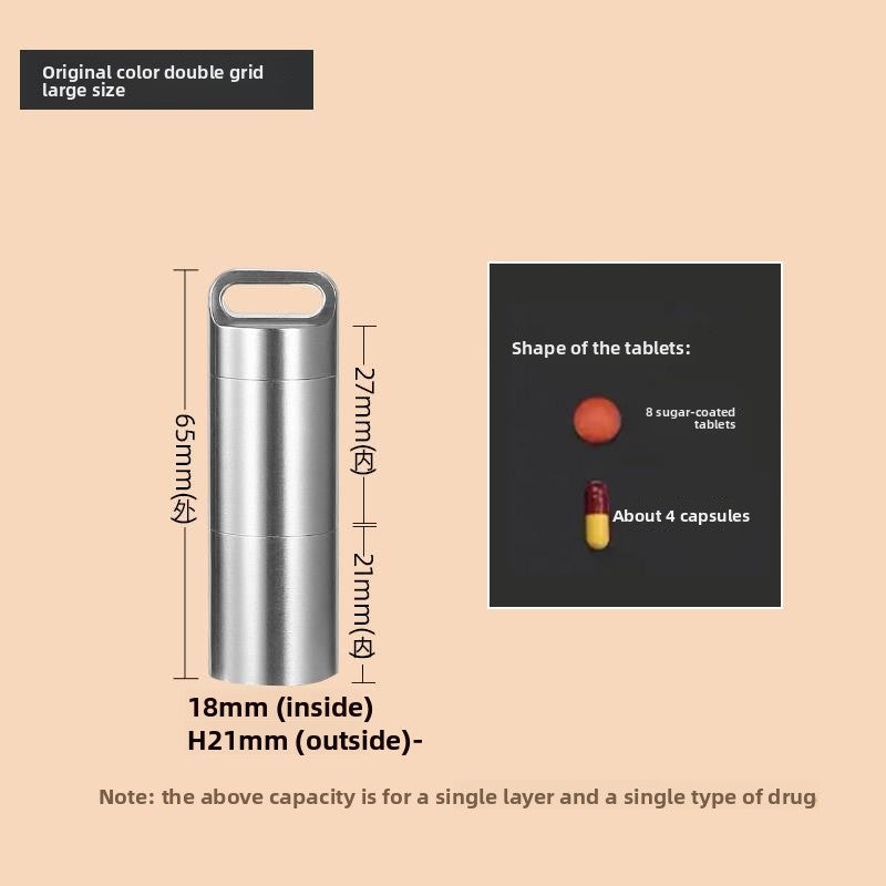 Beyond Oriva™ Stainless Steel Portable Pill Organizer Container