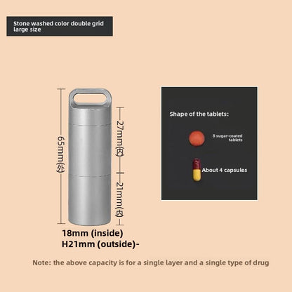 Beyond Oriva™ Stainless Steel Portable Pill Organizer Container