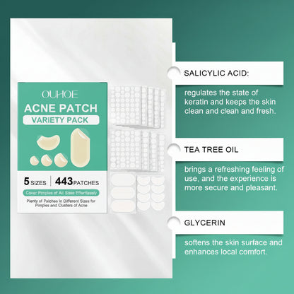 Beyond Oriva™ Acne Concealer Paste – 443 Hydrocolloid Patches for Blemishes