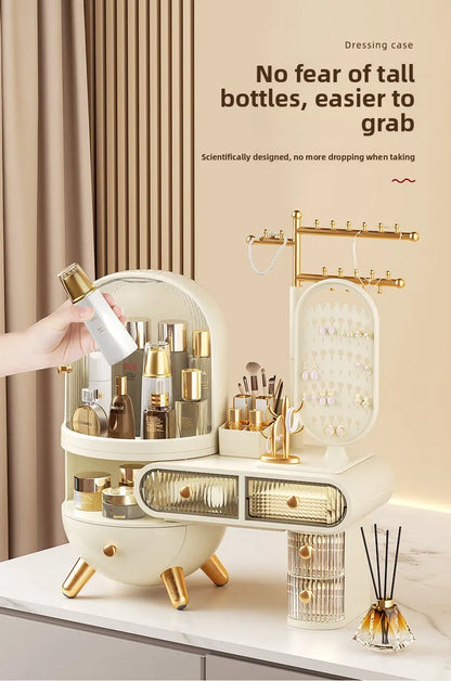 Beyond Oriva™ Cosmetic Storage Box – Desktop Organizer for Makeup & Skincare