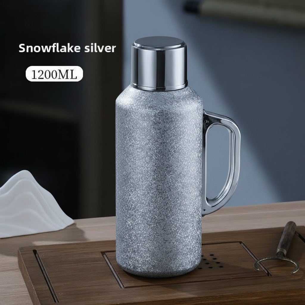 Beyond Oriva™ Double Wall Titanium Tea Thermos – 1200ml Insulated Flask