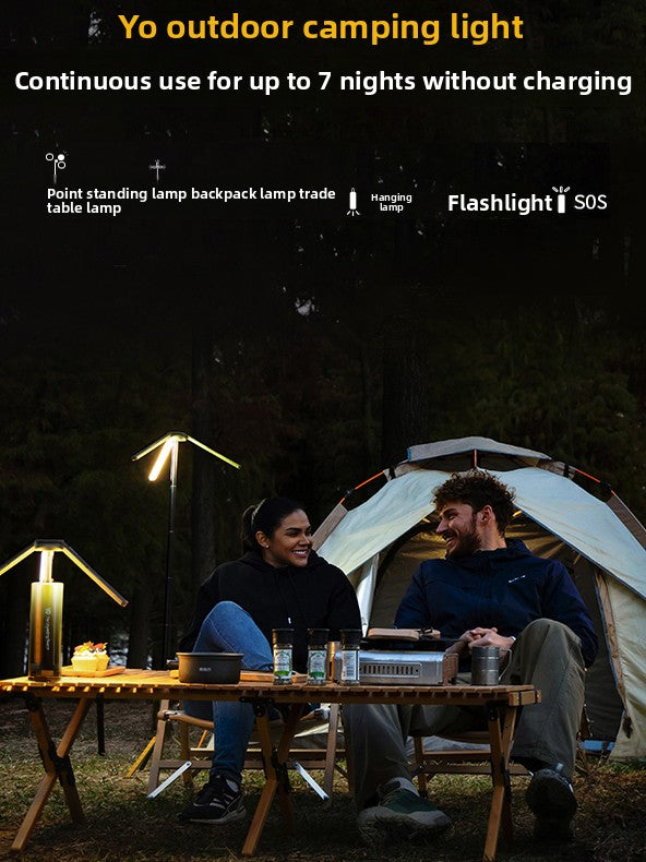 Retractable Folding Camping Light with Tripod