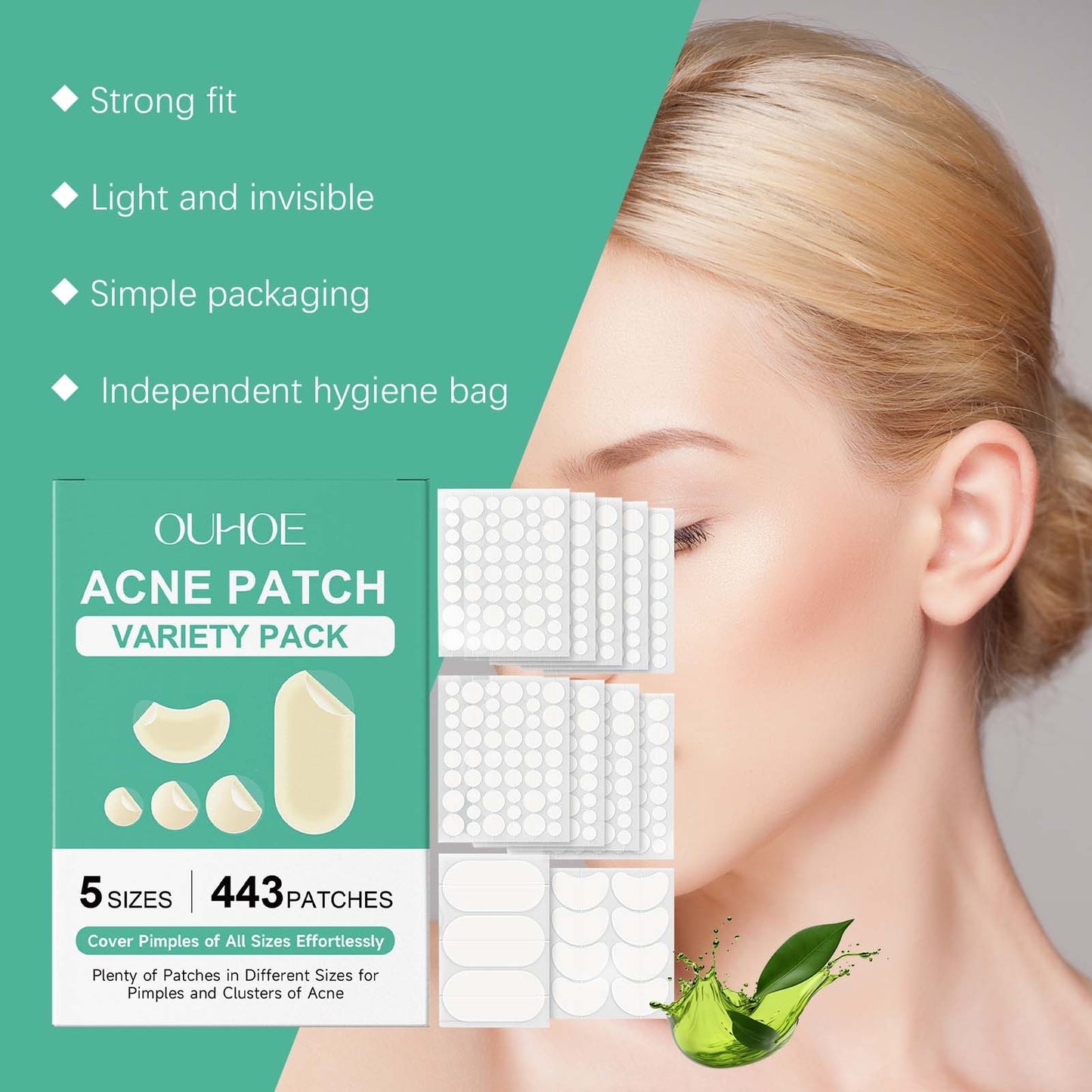 Beyond Oriva™ Acne Concealer Paste – 443 Hydrocolloid Patches for Blemishes