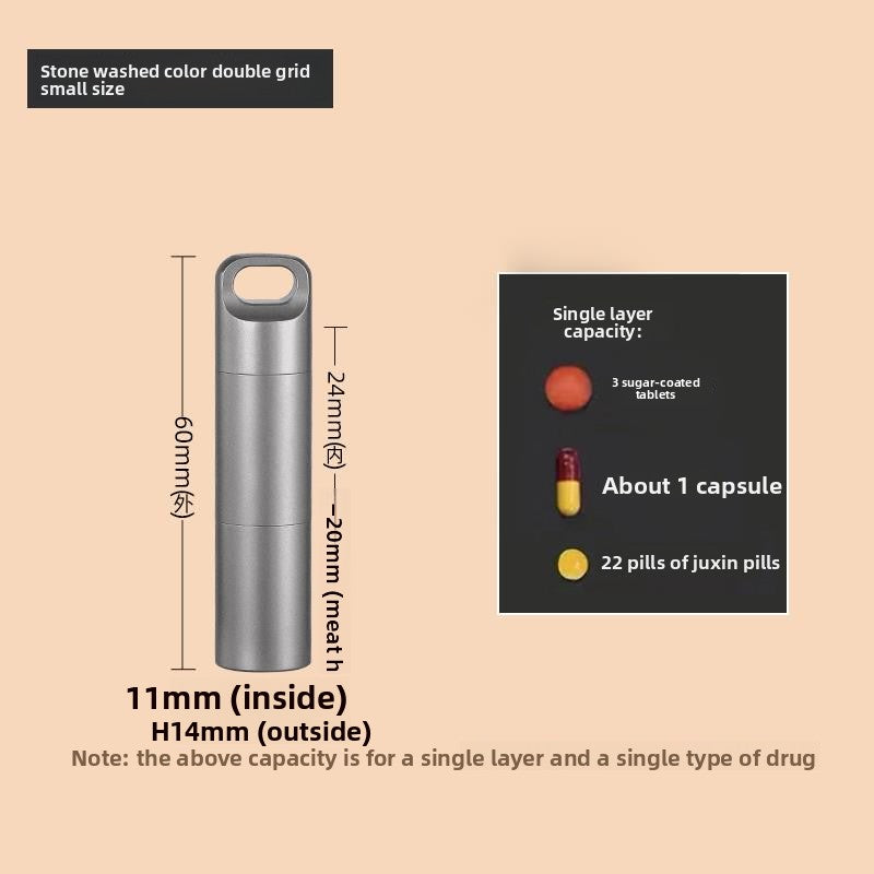 Beyond Oriva™ Stainless Steel Portable Pill Organizer Container