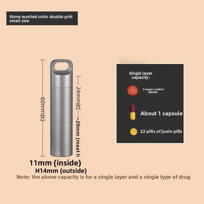 Beyond Oriva™ Stainless Steel Portable Pill Organizer Container