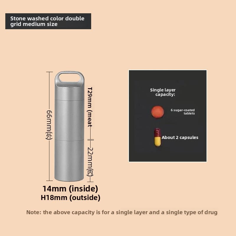 Beyond Oriva™ Stainless Steel Portable Pill Organizer Container