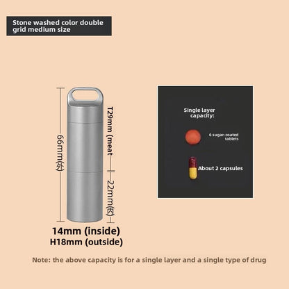 Beyond Oriva™ Stainless Steel Portable Pill Organizer Container