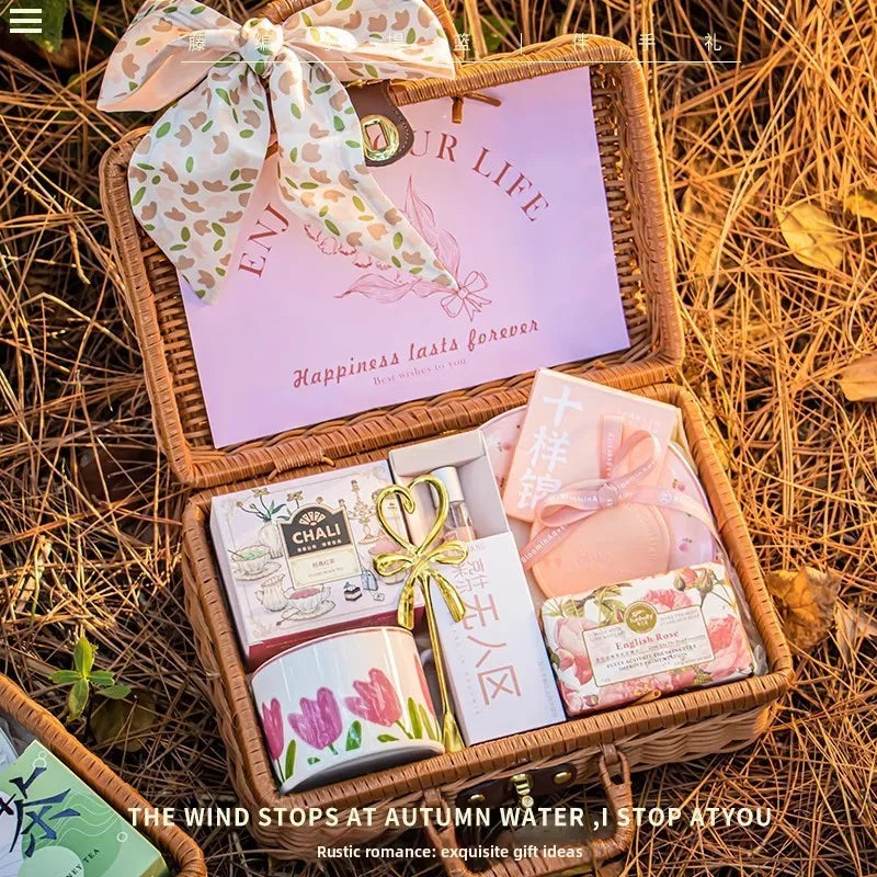 Beyond Oriva™ Wicker basket gift box