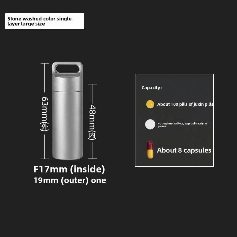 Beyond Oriva™ Stainless Steel Portable Pill Organizer Container