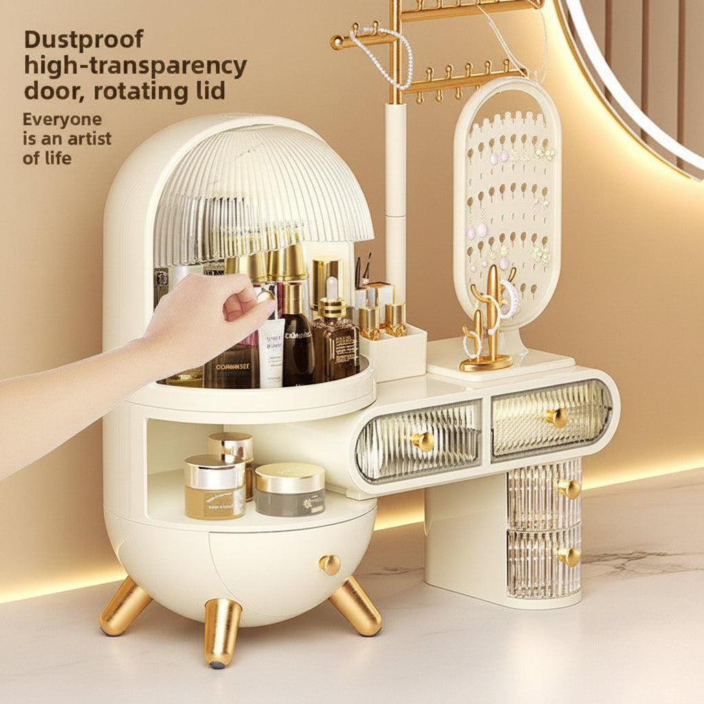 Beyond Oriva™ Cosmetic Storage Box – Desktop Organizer for Makeup & Skincare