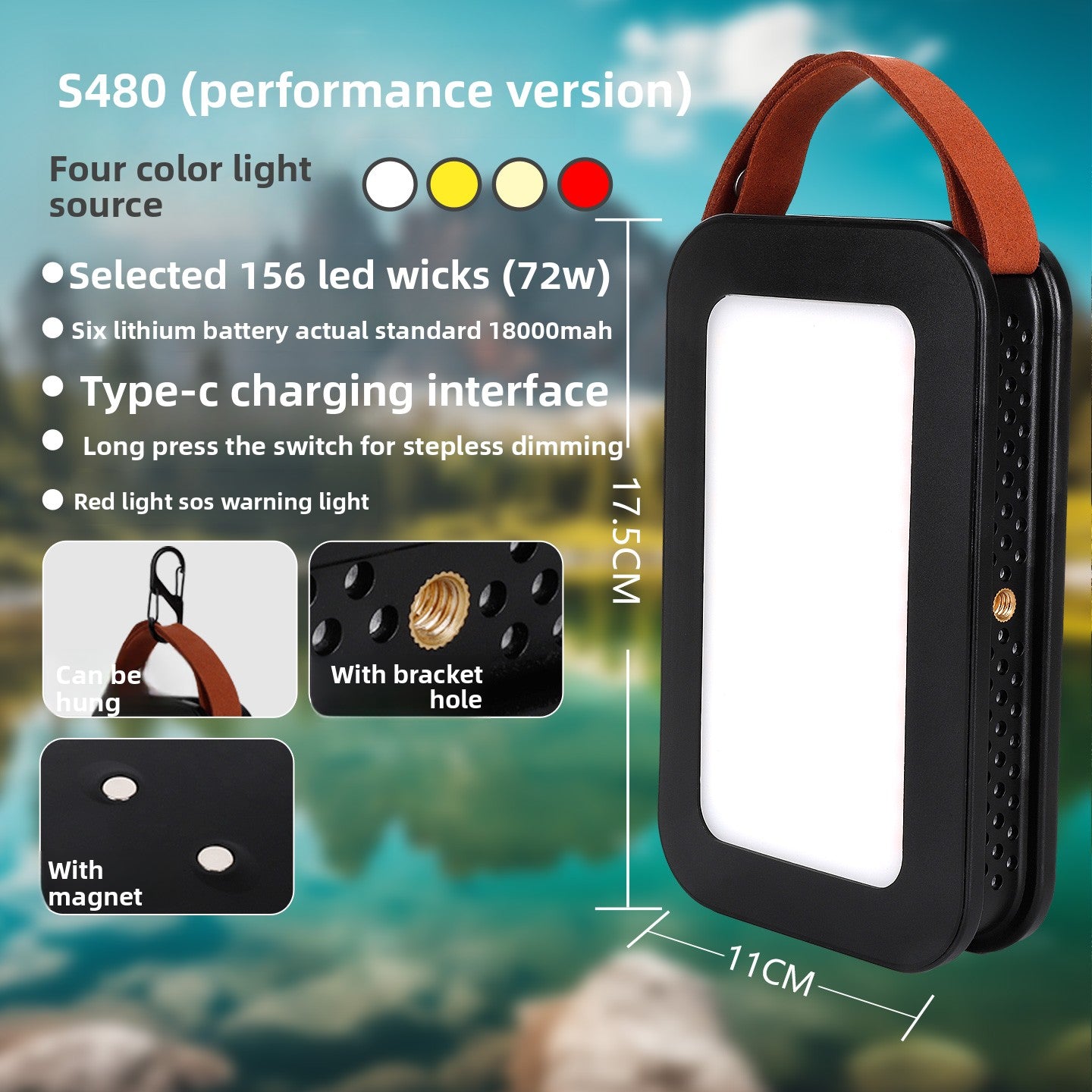 Outdoor camping lamp