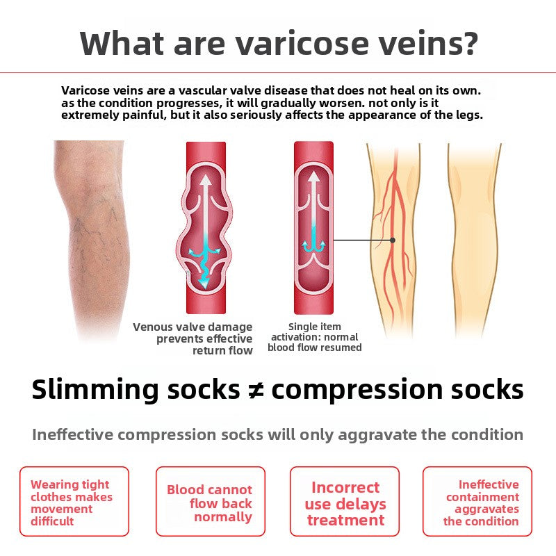Beyond Oriva™ Elastic Compression Socks for Leg Support